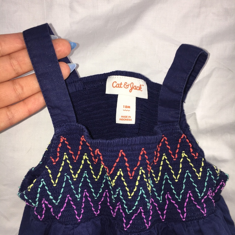 Cat & Jack/ 2T/ Girl/ Dress/ Navy Blue / Colorful Detail/ $5